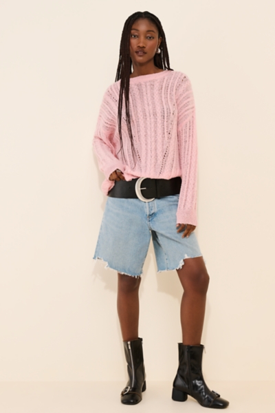 Sheer Luck Cable Knit Sweater | Nuuly