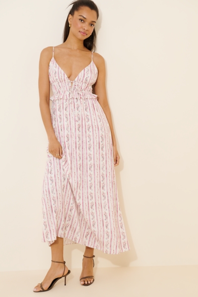 midi cocktail dress for wedding Amanda Uprichard Antonella Midi Dress in Blue