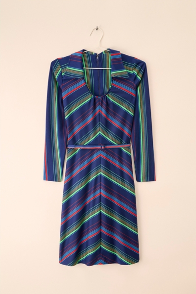 Vintage Striped Polo Dress