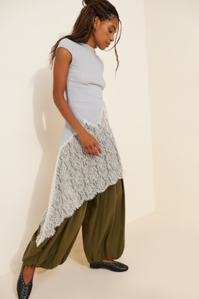 Reworked Asymmetric Hanky Lace Top | Nuuly