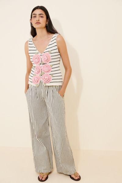 Botanical Hand Finished Crochet Vest | Nuuly