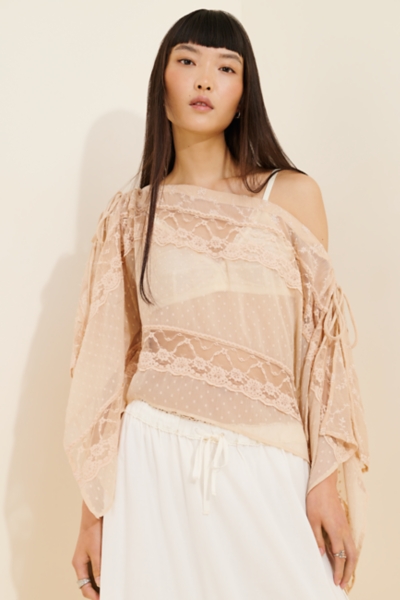 Sofia Sheer Cape Top | Nuuly