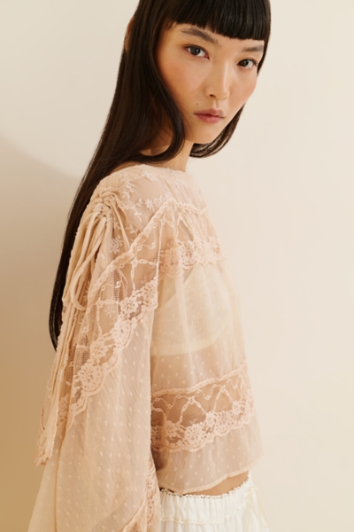 Sofia Sheer Cape Top | Nuuly