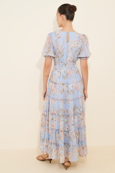 farrah maxi dress Farrah Floral Maxi Dress FN - Navy/combo