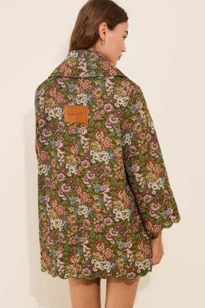 Floral Jacquard Trenchcoat | Nuuly
