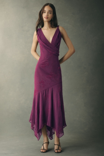 Velvet Burnout Maxi Dress
