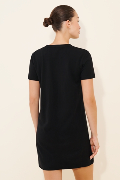 black t shirt dress mini T-Shirt Dress Mini Black Black / 2XS main image 1