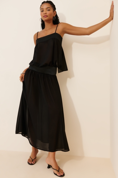 maxi dress length for 5'2 Erika Peña VERO MAXI DRESS KHAKI / L/XL