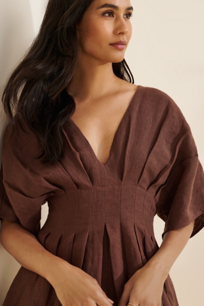 Thea Pleated Mini Dress