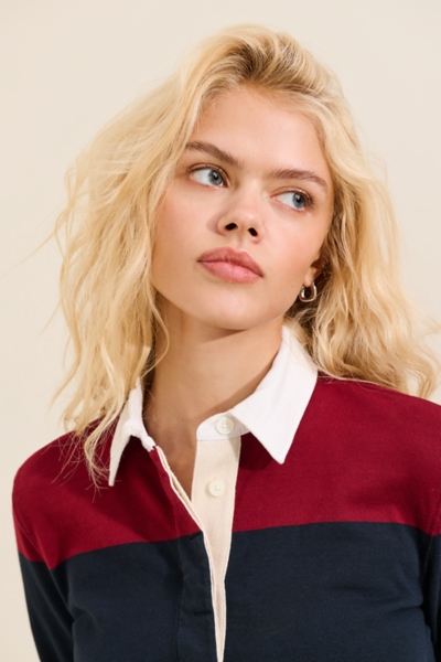 Long Sleeve Rugby Mini Dress