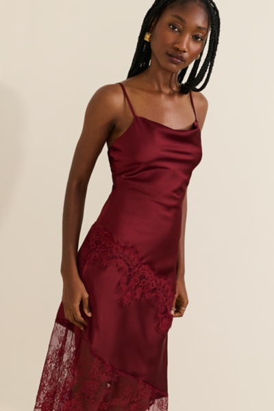 Asymmetric Slip Maxi Dress