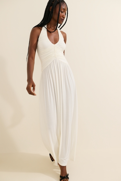 white bardot dress Pretty Perfect | Maternity Ruched Mesh Maxi Howard - Modern Shagreen Pack Size:5 Pack but is quickly making 4V (4E - 6E)