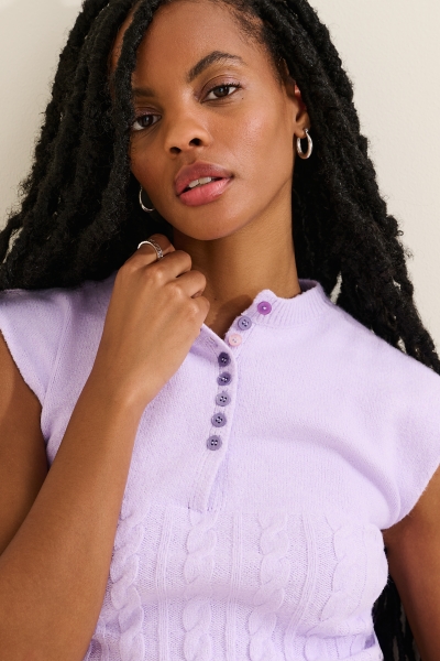 Orchid Cable-Knit Sweater Top | Nuuly