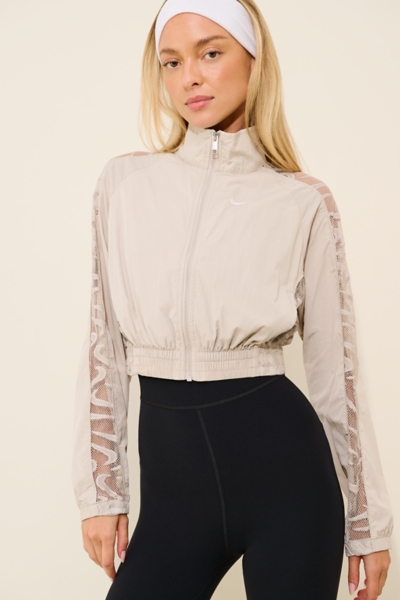 Cropped Lace Windbreaker Jacket | Nuuly