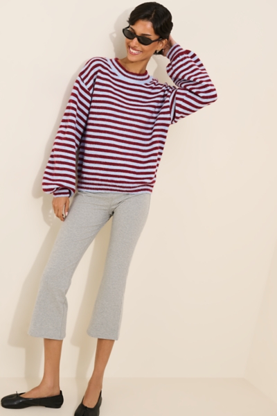 Oversized Striped Crewneck Pullover | Nuuly