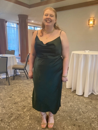 cali satin charmeuse midi dress BHLDN Cali Satin Charmeuse Midi Dress US size 0