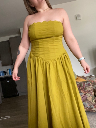 Chase Strapless Midi Dress | Nuuly