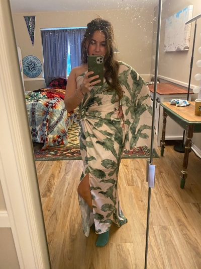 palm beach draped maxi dress Palm Royal Maxi Dress