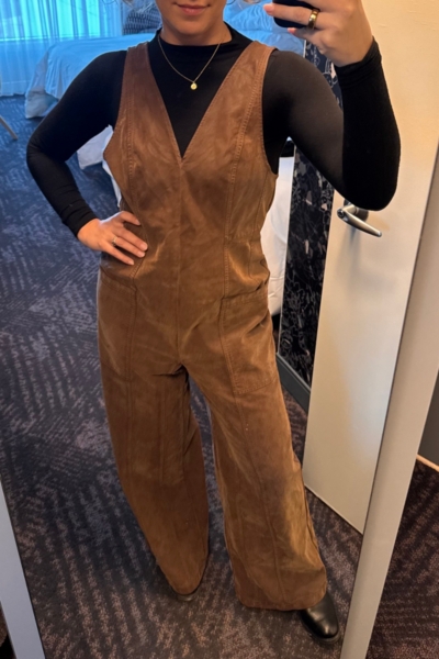 Nico Vegan Suede One-Piece | Nuuly