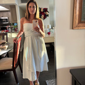 Hanky-Hem Strapless Midi Dress | Nuuly Hanky-Hem Strapless Midi Dress | Nuuly