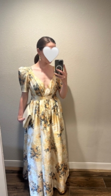 パーティードレス BHLDN Aurora Puff-Sleeve Taffeta Maxi Dress Aurora Puff-Sleeve Taffeta Maxi Dress | Nuuly