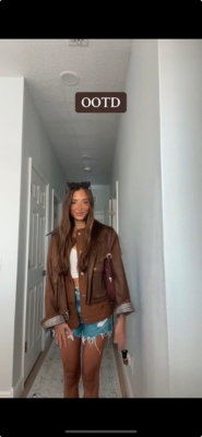 Faux-Suede Twofer Jacket