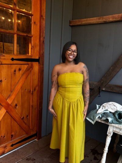 Chase Strapless Midi Dress | Nuuly
