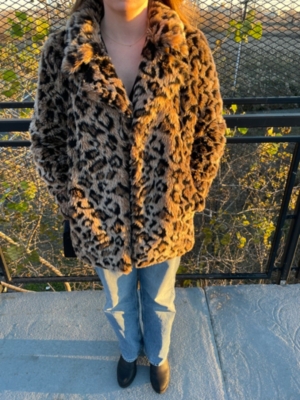 Free people hotsell leopard jacket