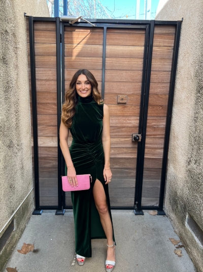 ronny kobo green velvet dress Tilly Dress – Ronny Kobo main image 1