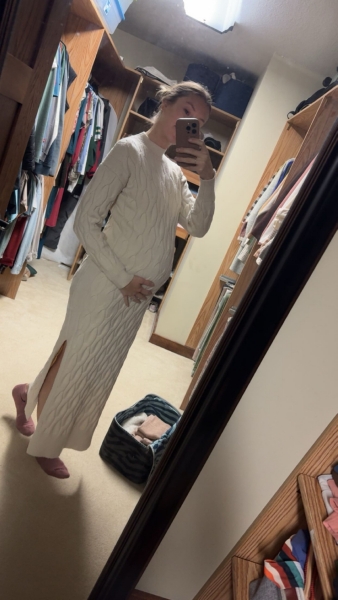 knee length dresses for ladies Line + Dot Cecily Sweater Dress – Mod39 main image 0
