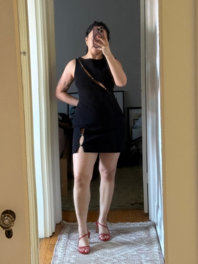 Josie Bonded Crepe Mini Dress | Nuuly