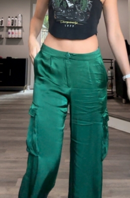 Satin Cargo Pants | Nuuly