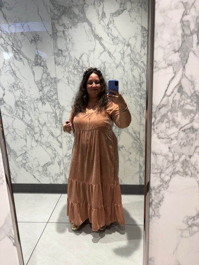 Velvet Empire Waist Midi Dress | Nuuly