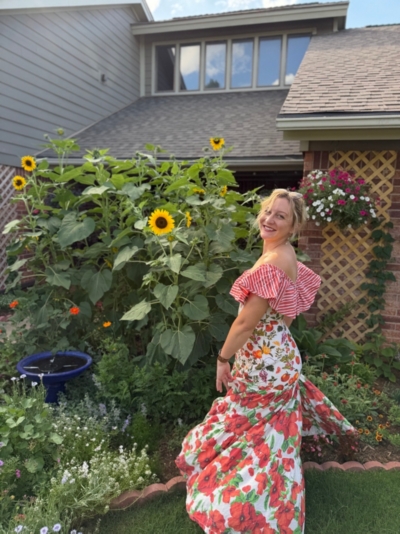 off the shoulder mixed print maxi dress maeve by anthropologie Off-the-Shoulder Mixed-Print Maxi Dress