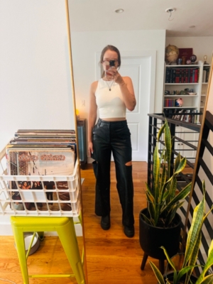 Kimmie Vegan Leather Pants | Nuuly
