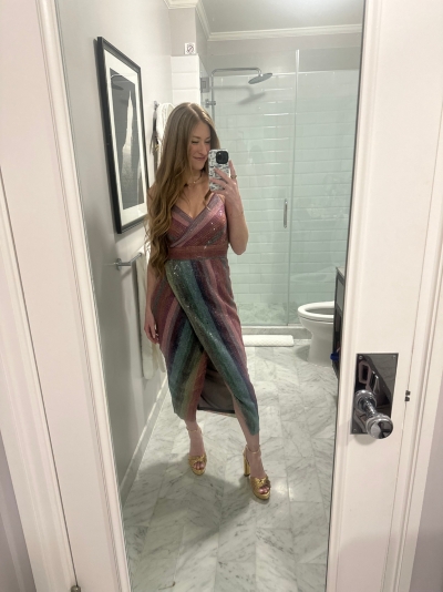 knee length dresses for ladies Meghan Dress  Saylor NYC