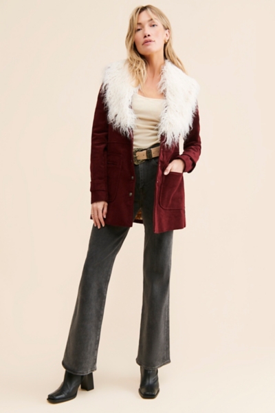 Lady Lane Faux Fur Collar Jacket | Nuuly
