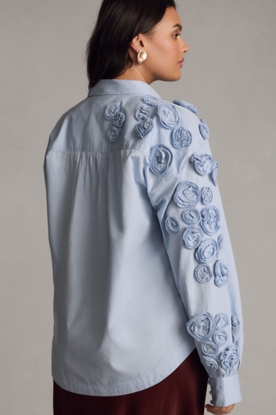 Rose Appliqué Blouse | Nuuly