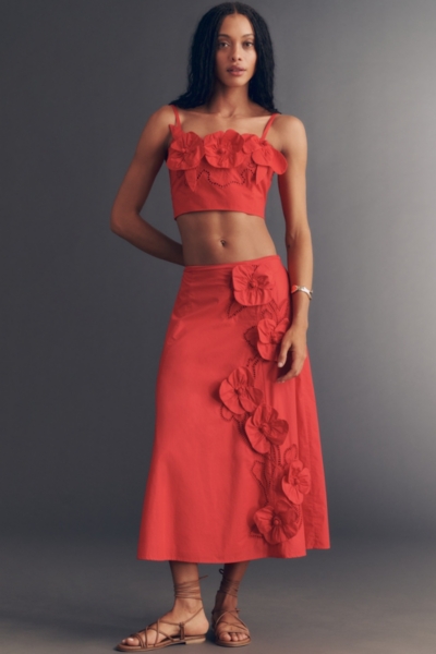 大人気　アンドマリー Flower ribbon tops red 新品未使用 andmary アンドマリー Flower ribbon tops レッド - メルカリ