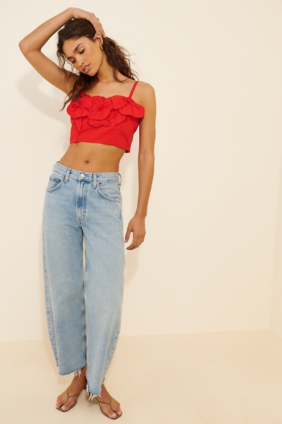 3D Floral Crop Top | Nuuly