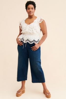 Lace V-Neck Blouse | Nuuly