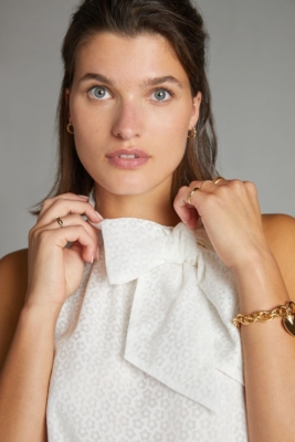 Turtleneck with bow tie sales