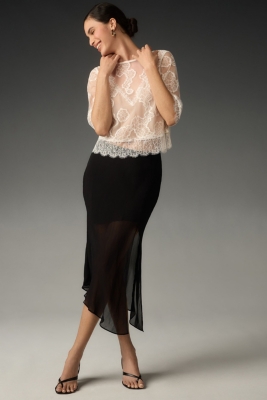 Lace Illusion Top | Nuuly