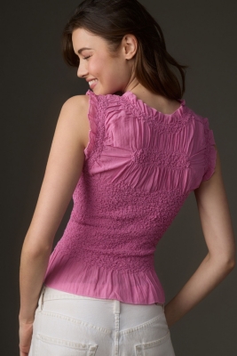 Textured Smocked Tank | Nuuly
