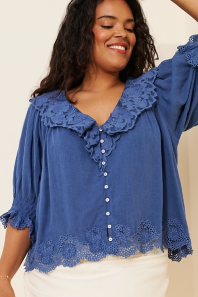 sailor collar rib knit bluelea ブルレア sailor collar rib knit bluelea ブルレア 【公式通販】
