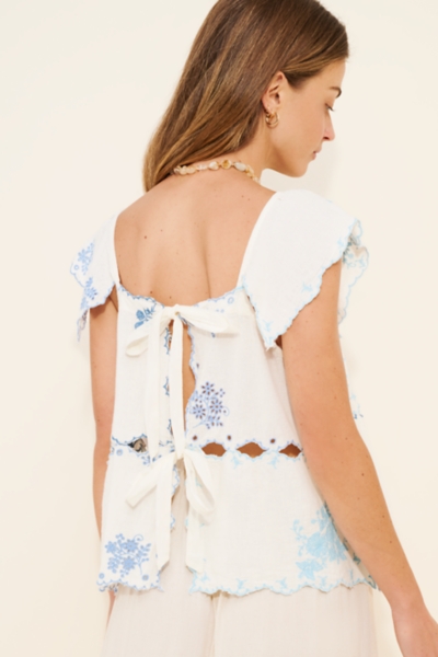 Cap Sleeve Patchwork Hanky Top | Nuuly