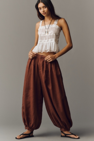 Shirred Lace Tank | Nuuly