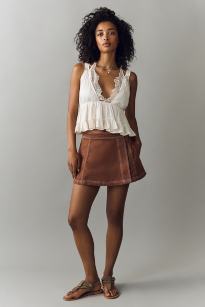 Lace-Trim Babydoll Blouse | Nuuly
