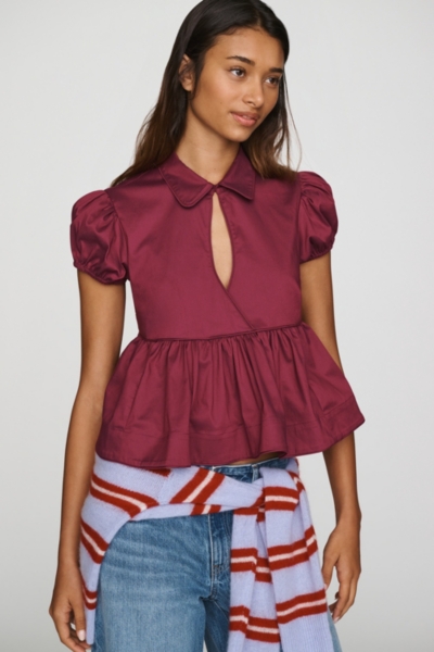Keyhole Peplum Top | Nuuly