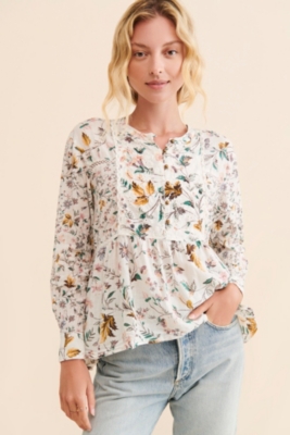 Ginevra Lace Babydoll Blouse | Nuuly